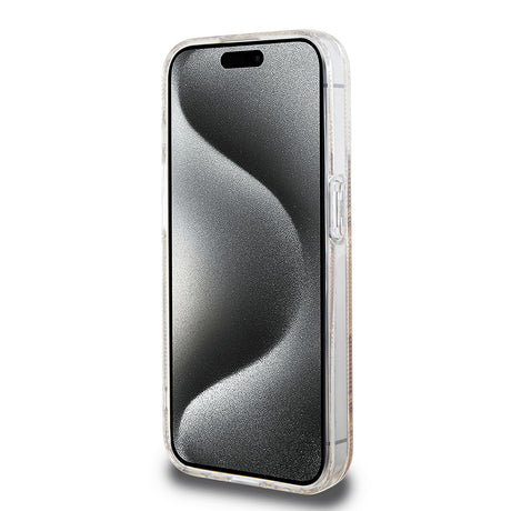 Husa de protectie Guess IML GCube MagSafe (GUHMP15XHGCUSTGW) compatibil cu iPhone 15 Pro Max, Maro