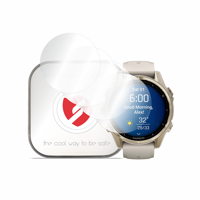Folie de protectie smartwatch Smart Protection Premium Classic (set de 4) compatibil cu Garmin Fenix 8 43mm, Transparent