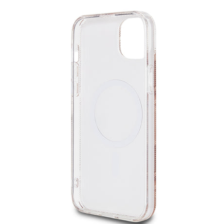 Husa de protectie Guess IML GCube MagSafe (GUHMP15MHGCUSTGW) compatibil cu iPhone 15 Plus, Maro