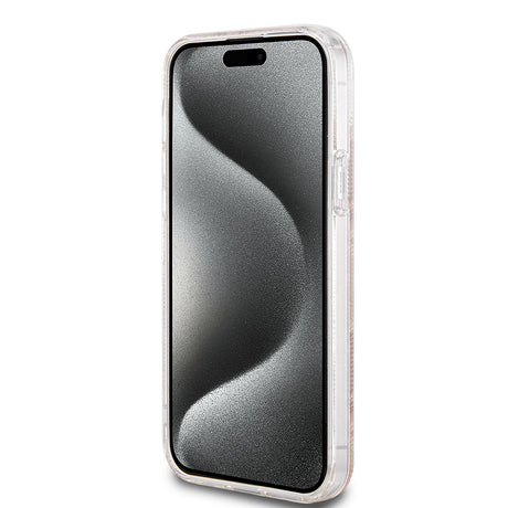 Husa de protectie Guess IML GCube MagSafe (GUHMP15MHGCUSTGW) compatibil cu iPhone 15 Plus, Maro