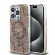 Husa de protectie Guess IML GCube MagSafe (GUHMP15LHGCUSTGW) compatibil cu iPhone 15 Pro, Maro