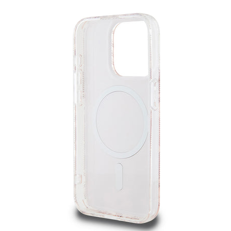 Husa de protectie Guess IML GCube MagSafe (GUHMP15LHGCUSTGP) compatibil cu iPhone 15 Pro, Roz