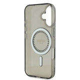 Husa de protectie Guess IML Rhinestones MagSafe (GUHMP16MPFTDTEK) compatibil cu iPhone 16 Plus, Negru