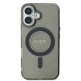 Husa de protectie Guess IML Rhinestones MagSafe (GUHMP16MPFTDTEK) compatibil cu iPhone 16 Plus, Negru
