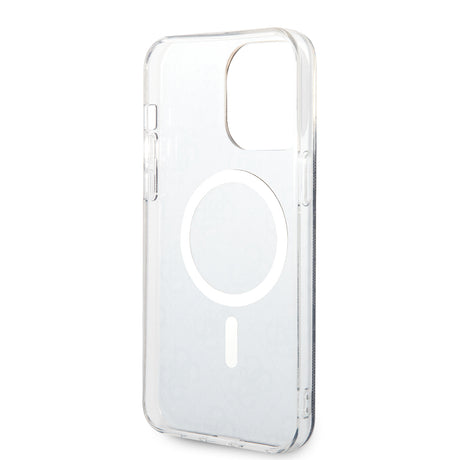 Husa de protectie Guess IML 4G MagSafe (GUHMP15LH4STK) compatibil cu iPhone 15 Pro, Negru