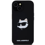 Husa de protectie Karl Lagerfeld Silicone MagSafe (KLHMP15MSCHPPLK) compatibil cu iPhone 15 Plus, Choupette Head