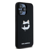 Husa de protectie Karl Lagerfeld Silicone MagSafe (KLHMP15LSCHPPLK) compatibil cu iPhone 15 Pro, Choupette Head