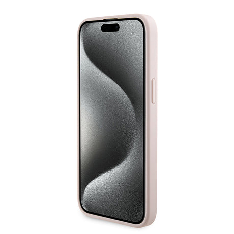 Husa de protectie Guess Hardcase Powerbank MagSafe compatibil cu iPhone 15 Pro Max, Roz