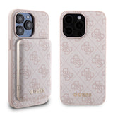 Husa de protectie Guess Hardcase Powerbank MagSafe compatibil cu iPhone 15 Pro Max, Roz