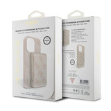Husa de protectie Guess Hardcase Powerbank MagSafe compatibil cu iPhone 15 Pro Max, Roz