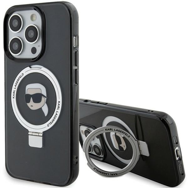 Husa de protectie Karl Lagerfeld compatibil cu iPhone 15 Pro, Negru