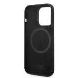 Husa de protectie Karl Lagerfeld Silicone MagSafe (KLHMP14XSNIKBCK) compatibil cu iPhone 14 Pro Max, Ikonik