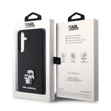 Husa de protectie Karl Lagerfeld Saffiano (KLHCS24MPSAKCMPK) compatibil cu Samsung Galaxy S24 Plus, Karl&Choupette Metal Pin