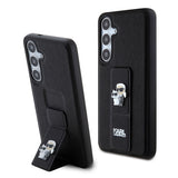 Husa de protectie Karl Lagerfeld Saffiano Gripstand (KLHCS24MGSAKCPK) compatibil cu Samsung Galaxy S24 Plus, Karl&Choupette