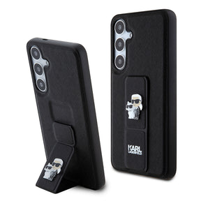 Husa de protectie Karl Lagerfeld Saffiano Gripstand (KLHCS24MGSAKCPK) compatibil cu Samsung Galaxy S24 Plus, Karl&Choupette