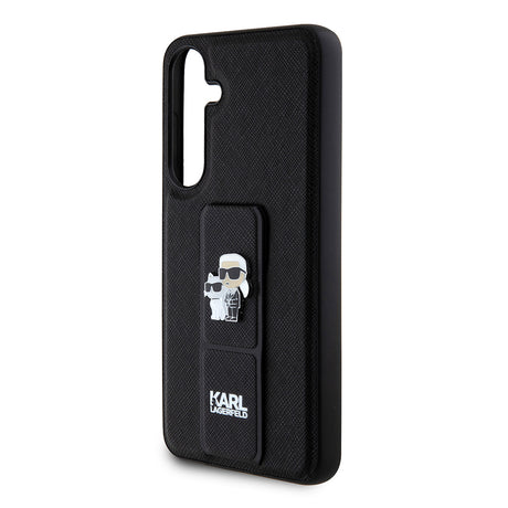 Husa de protectie Karl Lagerfeld Saffiano Gripstand (KLHCS24MGSAKCPK) compatibil cu Samsung Galaxy S24 Plus, Karl&Choupette
