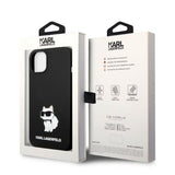 Husa de protectie Karl Lagerfeld Silicone MagSafe (KLHMP14MSNCHBCK) compatibil cu iPhone 14 Plus, Choupette