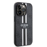 Husa de protectie Guess Hardcase 4G Printed Stripes MagSafe (GUHMP15XP4RPSK) compatibil cu iPhone 15 Pro Max, Negru