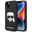 Husa de protectie Karl Lagerfeld Silicone MagSafe (KLHMP14MSLKHBK) compatibil cu iPhone 14 Plus, Karl`s Head
