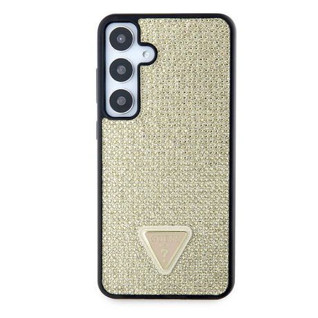 Husa de protectie Guess Rhinestone Triangle (GUHCS24MHDGPPD) compatibil cu Samsung Galaxy S24 Plus, Auriu