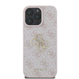 Husa de protectie Guess Hardcase 4G Big Logo (GUHCP16L4GMGPI) compatibil cu iPhone 16 Pro, Roz