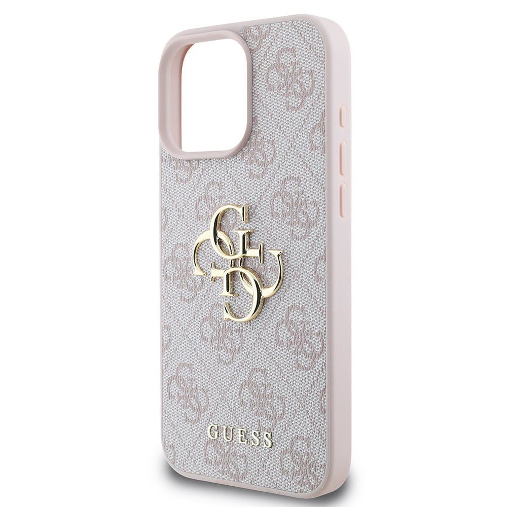 Husa de protectie Guess Hardcase 4G Big Logo (GUHCP16L4GMGPI) compatibil cu iPhone 16 Pro, Roz