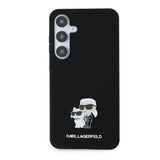 Husa de protectie Karl Lagerfeld Silicone (KLHCS24MSMHKCNPK) compatibil cu Samsung Galaxy S24 Plus, Karl&Choupette Metal Pin