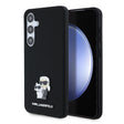 Husa de protectie Karl Lagerfeld Silicone (KLHCS24MSMHKCNPK) compatibil cu Samsung Galaxy S24 Plus, Karl&Choupette Metal Pin