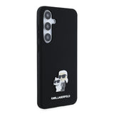 Husa de protectie Karl Lagerfeld Silicone (KLHCS24MSMHKCNPK) compatibil cu Samsung Galaxy S24 Plus, Karl&Choupette Metal Pin