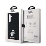 Husa de protectie Karl Lagerfeld Silicone (KLHCS24MSMHKCNPK) compatibil cu Samsung Galaxy S24 Plus, Karl&Choupette Metal Pin