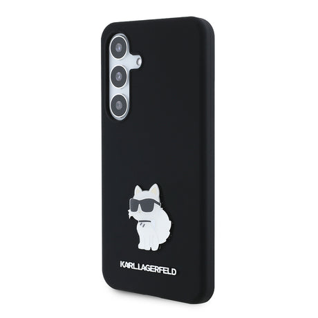 Husa de protectie Karl Lagerfeld Silicone (KLHCS24SSMHCNPK) compatibil cu Samsung Galaxy S24, Choupette
