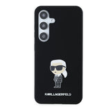 Husa de protectie Karl Lagerfeld Silicone (KLHCS24SSMHKNPK) compatibil cu Samsung Galaxy S24, Ikonik Metal Pin