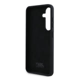 Husa de protectie Karl Lagerfeld Silicone (KLHCS24SSMHKNPK) compatibil cu Samsung Galaxy S24, Ikonik Metal Pin