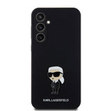 Husa de protectie Karl Lagerfeld Silicone (KLHCS23FEMHKNPK) compatibil cu Samsung Galaxy S23 FE, Ikonik Metal Pin