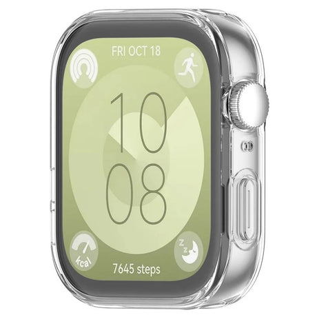 Husă + folie Techsuit pentru Huawei Watch Fit 3, transparentă