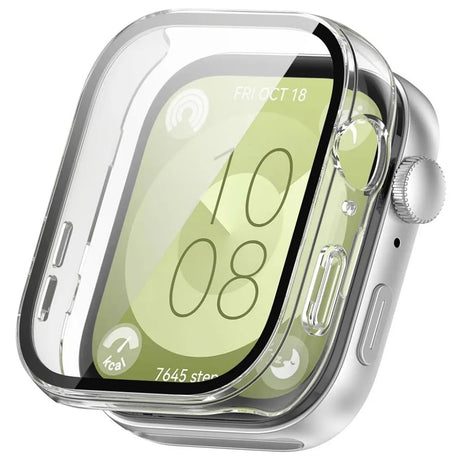 Husă + folie Techsuit pentru Huawei Watch Fit 3, transparentă