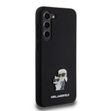 Husa de protectie Karl Lagerfeld Silicone (KLHCS23MSMHKCNPK) compatibil cu Samsung Galaxy S23 Plus, Karl&Choupette Metal Pin