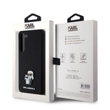 Husa de protectie Karl Lagerfeld Silicone (KLHCS23MSMHKCNPK) compatibil cu Samsung Galaxy S23 Plus, Karl&Choupette Metal Pin