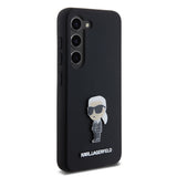 Husa de protectie Karl Lagerfeld Silicone (KLHCS23SSMHKNPK) compatibil cu Samsung Galaxy S23, Ikonik Metal Pin