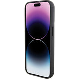 Husa de protectie Karl Lagerfeld Saffiano Gripstand (KLHCP14LGSACHPK) compatibil cu iPhone 14 Pro, Choupette