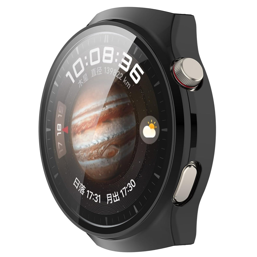 Folie de protectie smartwatch Techsuit Defense360 Pro + Screen Protector compatibil cu Huawei Watch 4 Pro, Negru