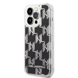 Husa de protectie Karl Lagerfeld Hardcase Liquid Glitter (KLHCP14LLMNMK) compatibil cu iPhone 14 Pro, Monogram