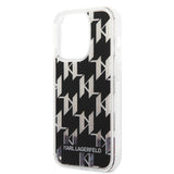 Husa de protectie Karl Lagerfeld Hardcase Liquid Glitter (KLHCP14LLMNMK) compatibil cu iPhone 14 Pro, Monogram