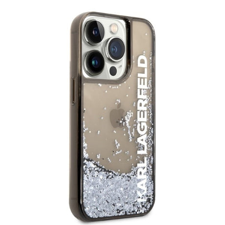 Husa de protectie Karl Lagerfeld Hardcase Liquid Glitter (KLHCP14LLCKVK) compatibil cu iPhone 14 Pro, Elong