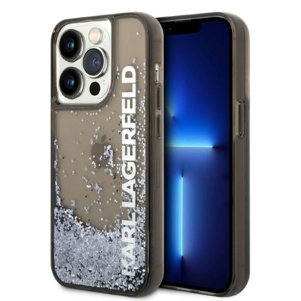 Husa de protectie Karl Lagerfeld Hardcase Liquid Glitter (KLHCP14LLCKVK) compatibil cu iPhone 14 Pro, Elong