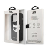 Husa de protectie Karl Lagerfeld Saffiano (KLHCP14LSAPCHK) compatibil cu iPhone 14 Pro, Choupette Head