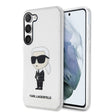 Husa de protectie Karl Lagerfeld Hardcase Transparent (KLHCS23MHNIKTCT) compatibil cu Samsung Galaxy S23 Plus, Ikonik Karl Lagerfeld