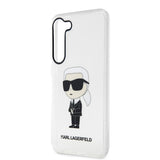 Husa de protectie Karl Lagerfeld Hardcase Transparent (KLHCS23MHNIKTCT) compatibil cu Samsung Galaxy S23 Plus, Ikonik Karl Lagerfeld