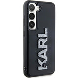 Husa de protectie Karl Lagerfeld 3D Design (KLHCS24S3DMBKCK) compatibil cu Samsung Galaxy S24, Rubber Glitter Logo