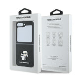 Husa de protectie Karl Lagerfeld Saffiano compatibil cu Samsung Galaxy Z Flip6 / Flip7 FE, Negru